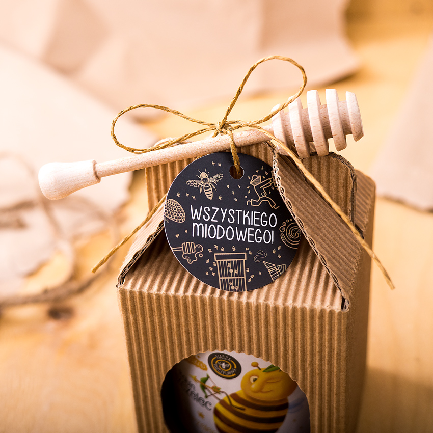 1 miód w kartoniku na każdą okazję z 1 znakiem zodiaku (2 kolory)