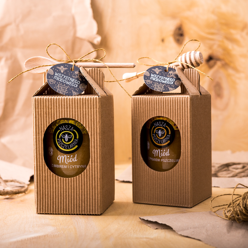1 duży miód w kartoniku na każdą okazję (2 kolory)