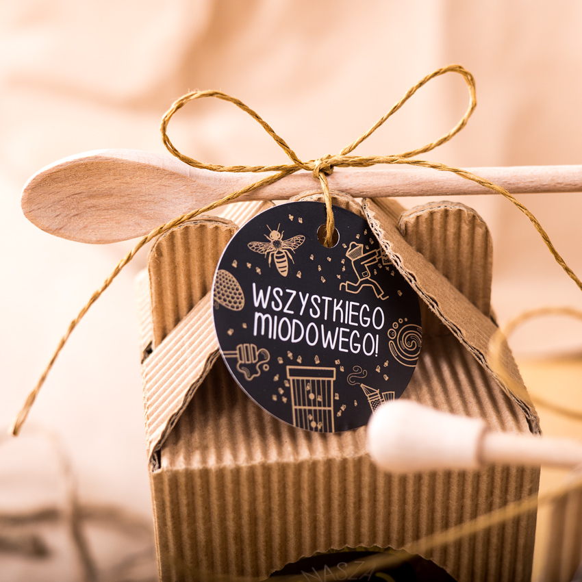 1 duży miód w kartoniku na każdą okazję (2 kolory)
