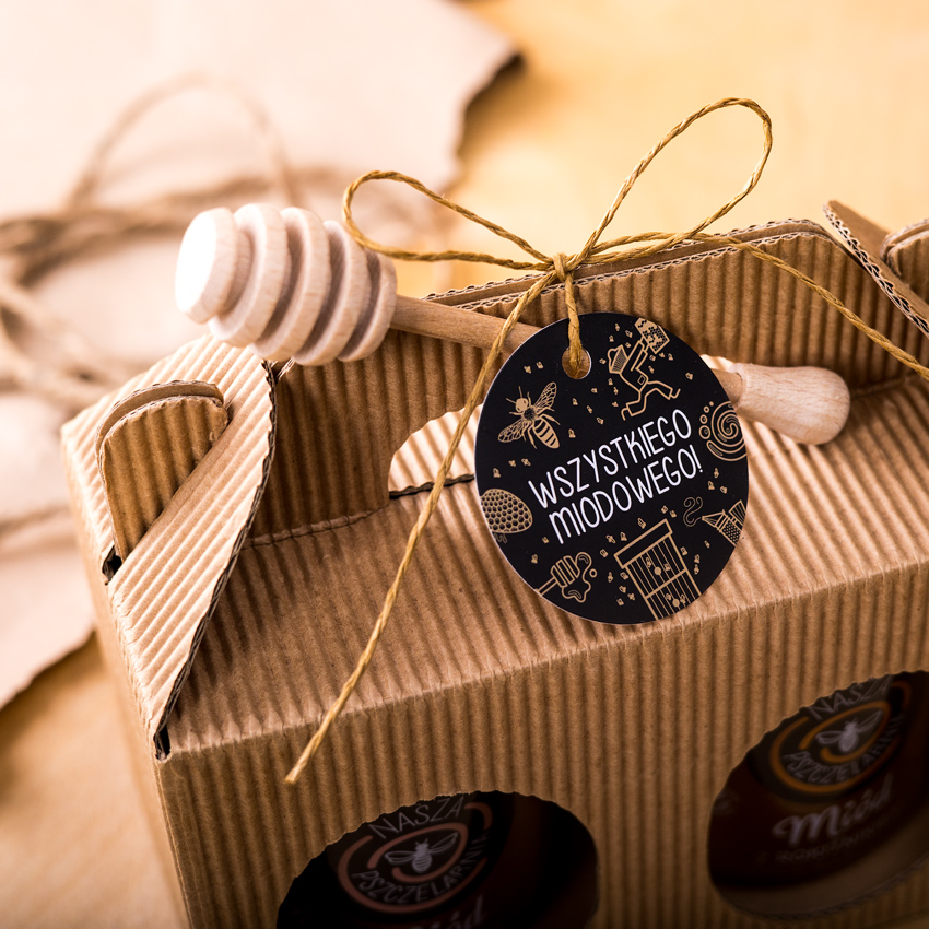 2 miody w kartoniku na każdą okazję (2 kolory)