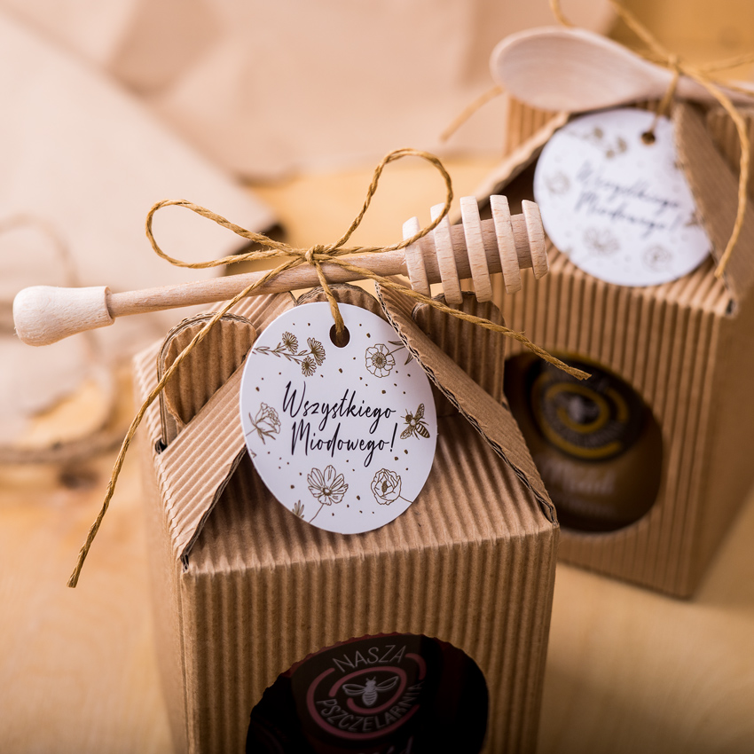 1 miód w kartoniku na każdą okazję (2 kolory)