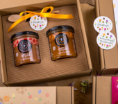 2 miody w pudełku na Dzień Kobiet