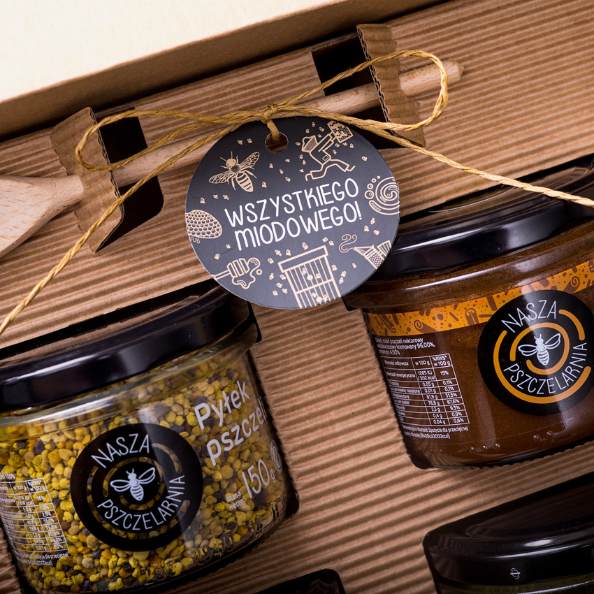 4 miodki w pudełku na każdą okazję (2 kolory)