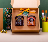 2 miody w pudełku na Dzień Nauczyciela