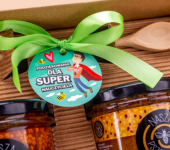 2 duże miody w pudełku na Dzień Nauczyciela