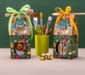 1 miód w kolorowym pudełku na Dzień Nauczyciela z 1 znakiem zodiaku