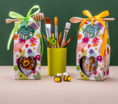 1 miód w kwiatowym pudełku na Dzień Nauczyciela z 1 znakiem zodiaku