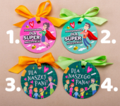 1 miód w kwiatowym pudełku na Dzień Nauczyciela z 1 znakiem zodiaku