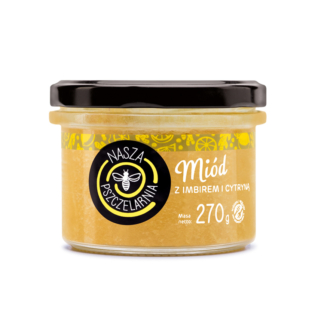 Miód z imbirem i cytryną - 270g