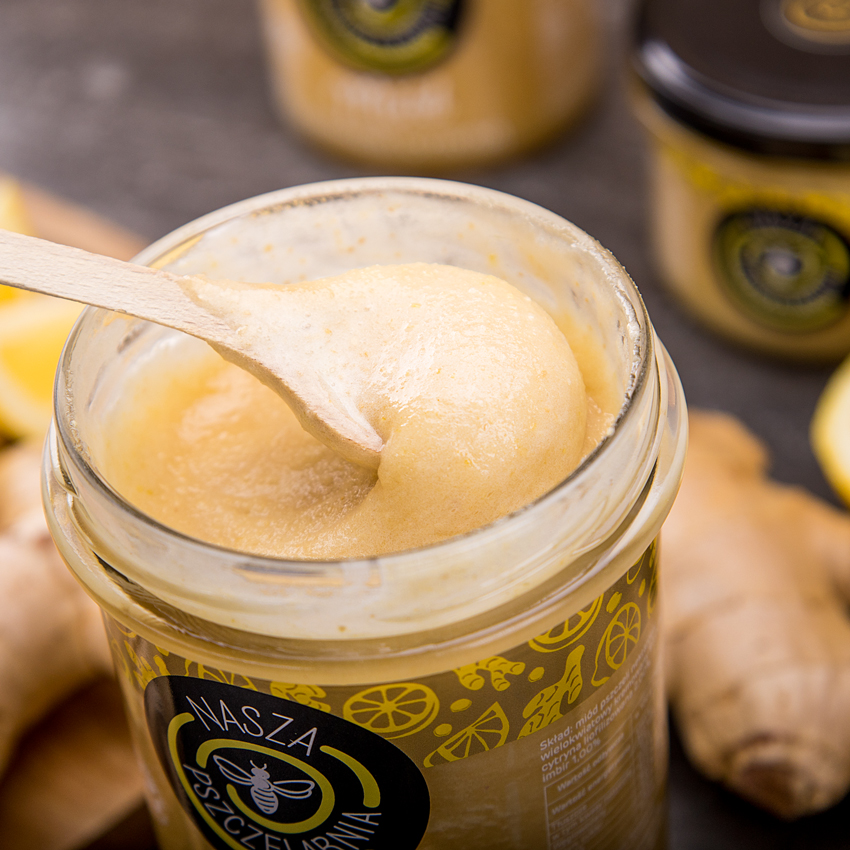 Miód z imbirem i cytryną