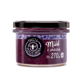 Miód z jagodą - 270g