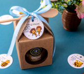 1 miód w kartoniku na urodziny ze znakiem zodiaku