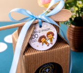 1 miód w kartoniku na urodziny ze znakiem zodiaku