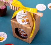 1 miód w kartoniku na urodziny ze znakami zodiaku