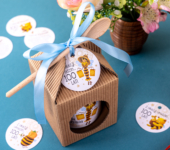 1 miód w kartoniku na urodziny ze znakami zodiaku