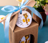 1 miód w kartoniku na urodziny ze znakami zodiaku