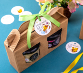 2 miodki w kartoniku na urodziny ze znakiem zodiaku