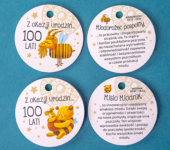 2 miody w kartoniku na urodziny ze znakami zodiaku