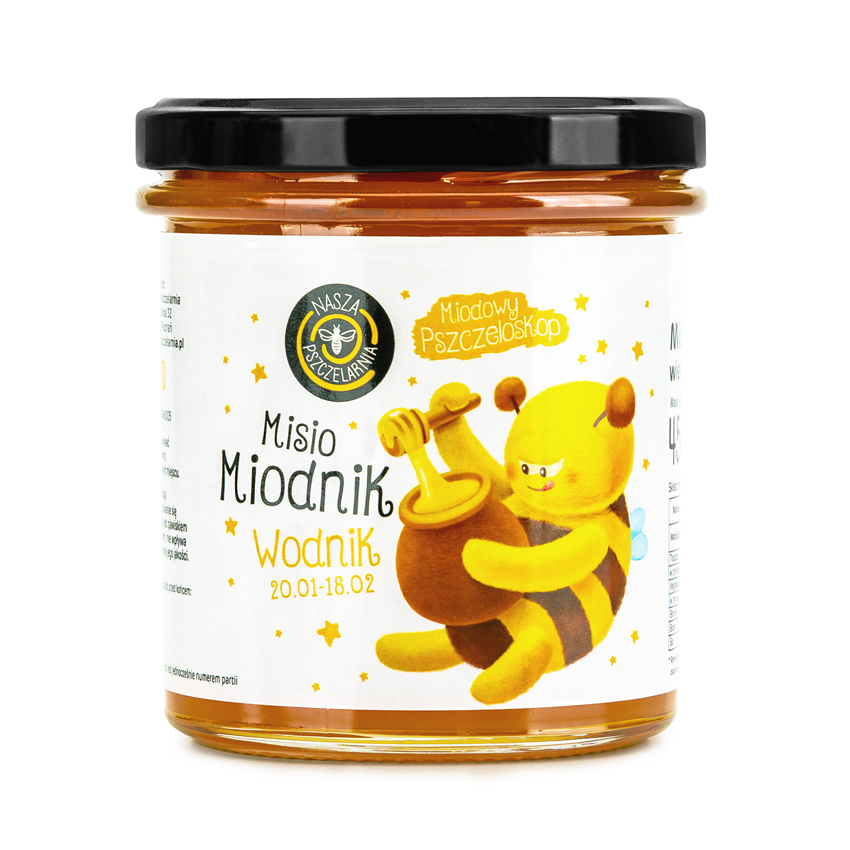 Miód ze znakiem zodiaku – Wodnik - 450g